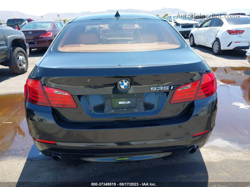 2011 Bmw 5 Series 535i Black vin: WBAFR7C52BC602266