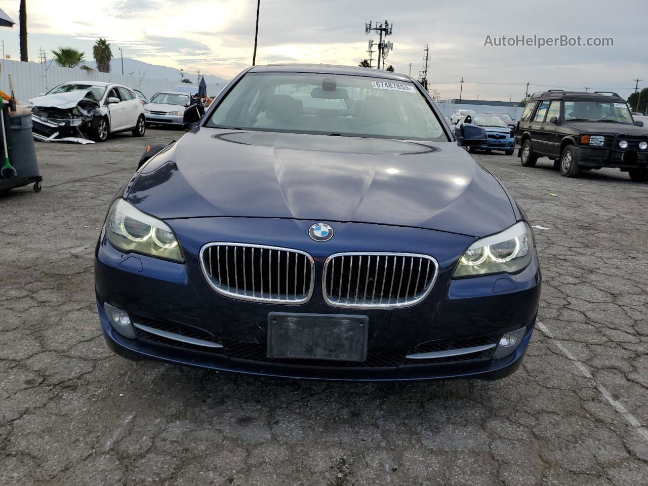 2011 Bmw 535 I Blue vin: WBAFR7C54BC600518