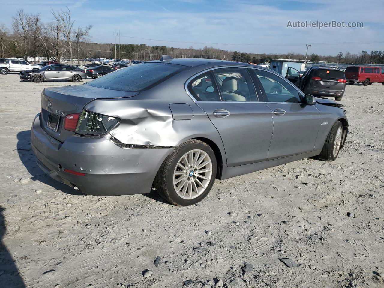 2011 Bmw 535 I Silver vin: WBAFR7C54BC604438