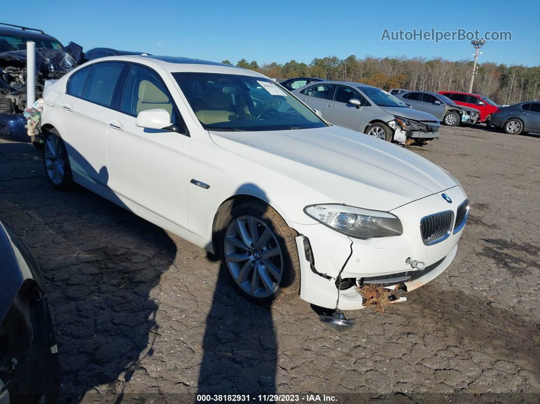 2011 Bmw 535i White vin: WBAFR7C55BC801330