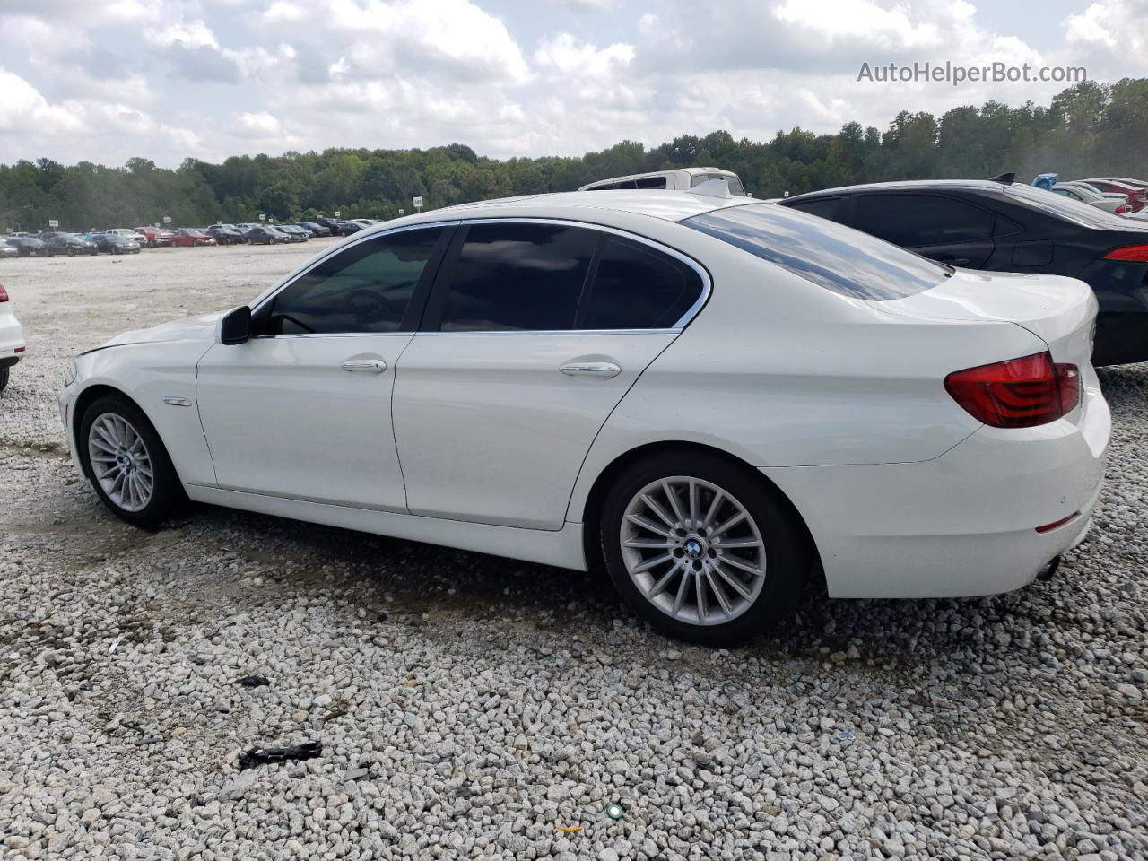 2011 Bmw 535 I White vin: WBAFR7C56BC605316