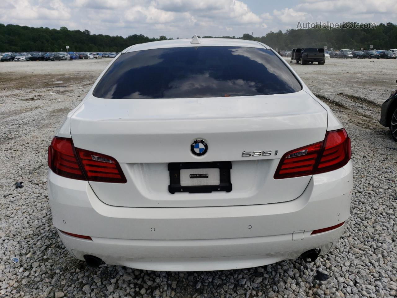 2011 Bmw 535 I White vin: WBAFR7C56BC605316