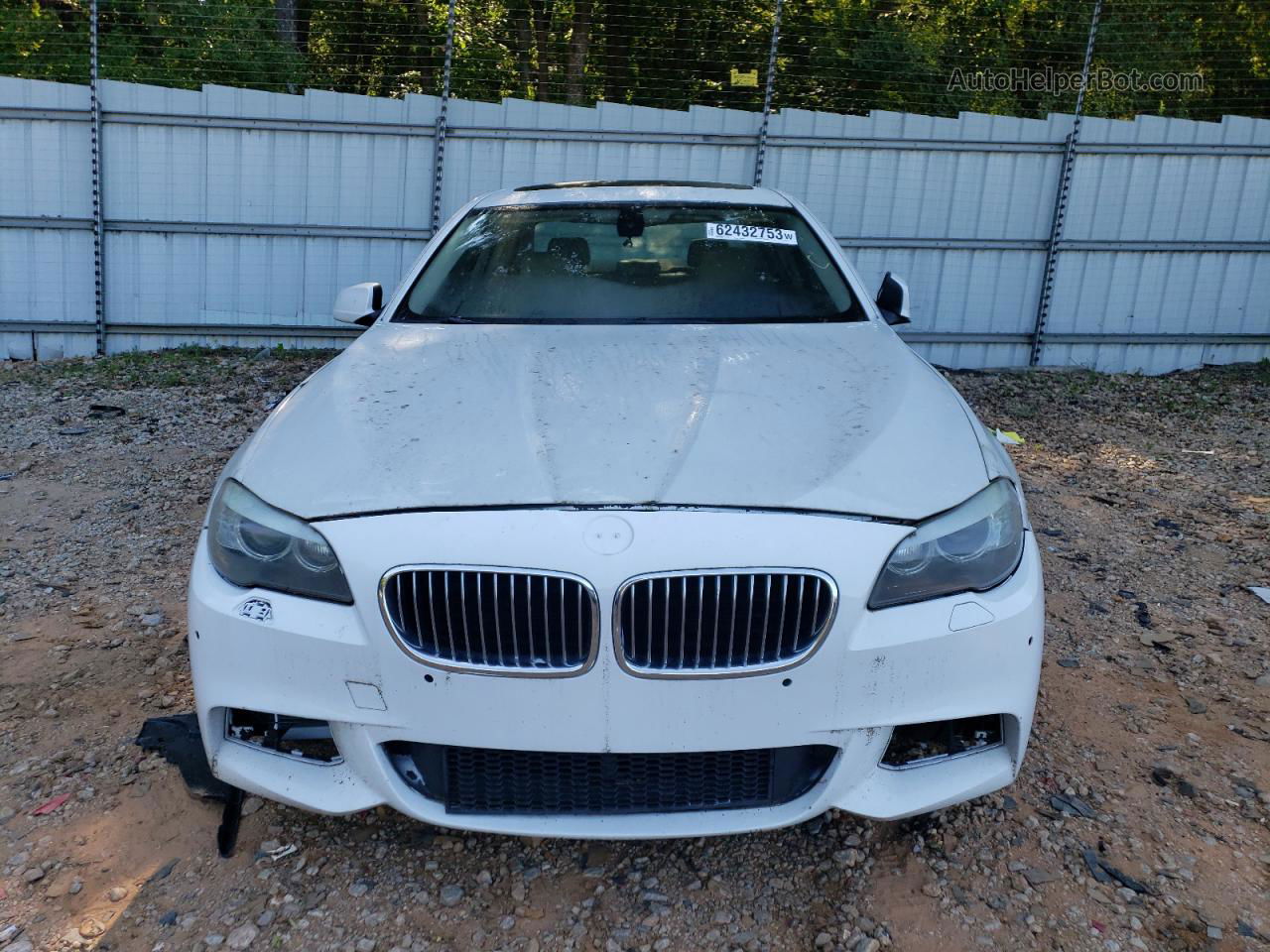 2011 Bmw 535 I White vin: WBAFR7C56BC807458