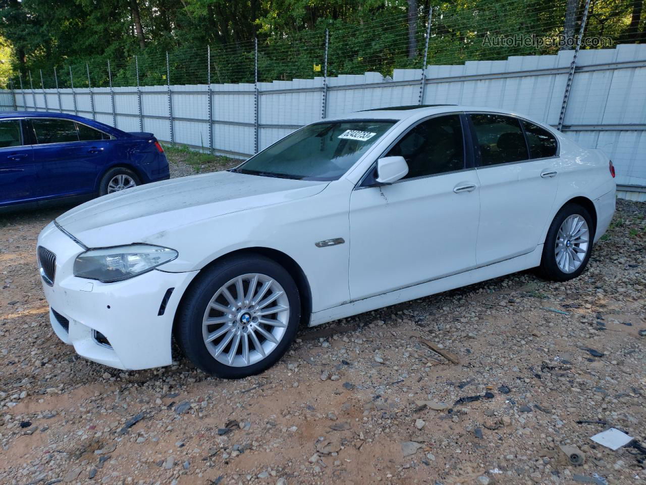 2011 Bmw 535 I White vin: WBAFR7C56BC807458