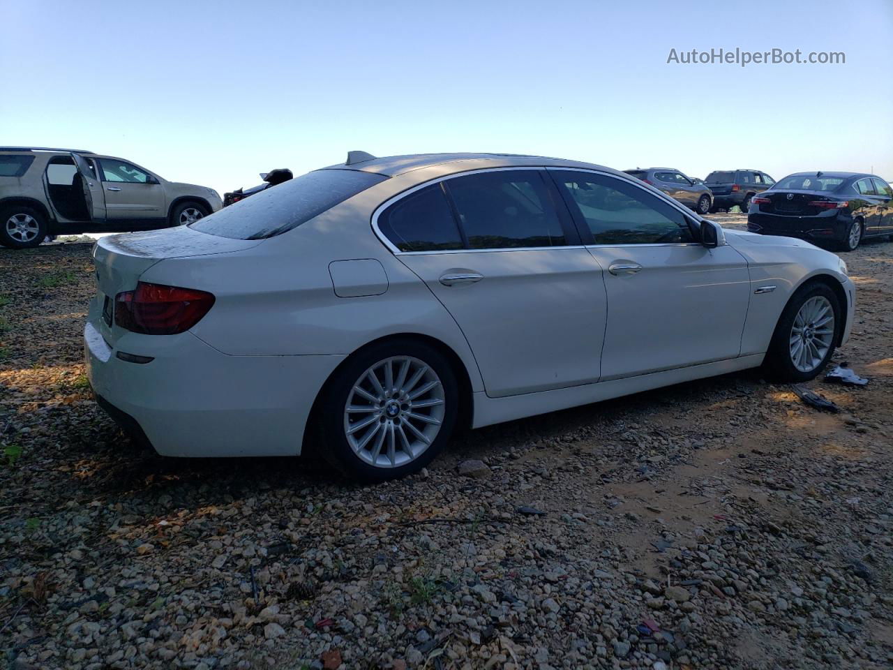 2011 Bmw 535 I White vin: WBAFR7C56BC807458