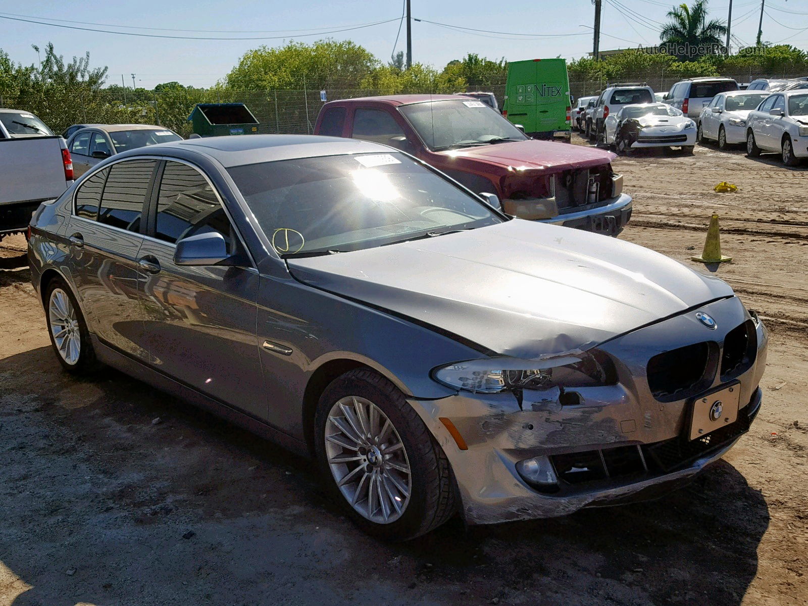 2011 Bmw 535 I Gray vin: WBAFR7C58BC804304