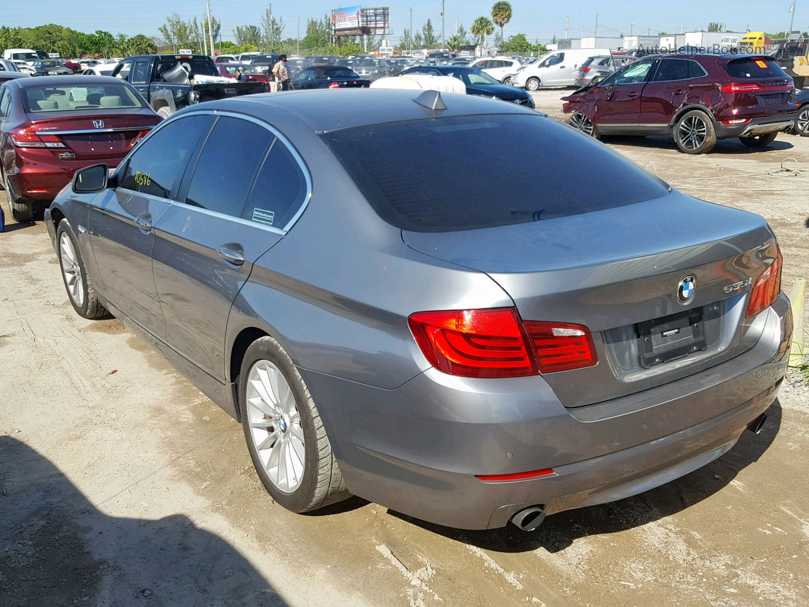 2011 Bmw 535 I Gray vin: WBAFR7C58BC804304