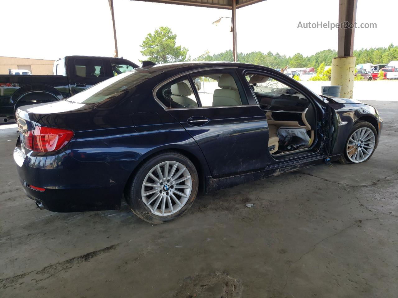 2011 Bmw 535 I Blue vin: WBAFR7C5XBC603763