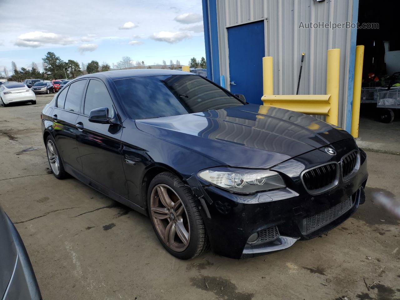 2011 Bmw 550 I Черный vin: WBAFR9C5XBC758308