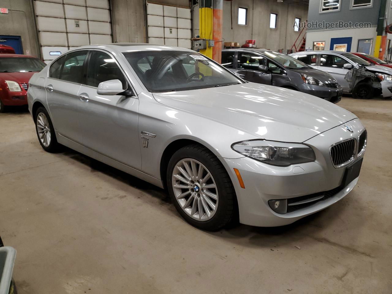 2011 Bmw 535 Xi Silver vin: WBAFU7C51BC872099