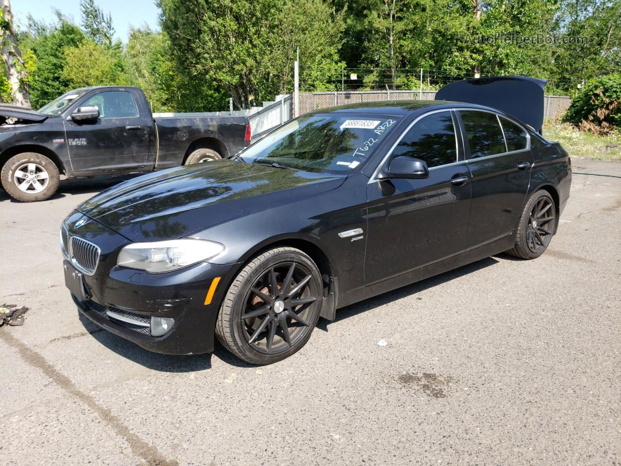 2011 Bmw 535 Xi Black vin: WBAFU7C54BC781148