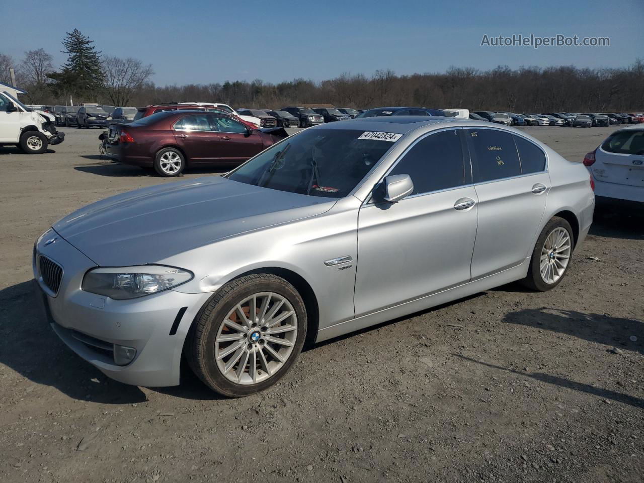 2011 Bmw 535 Xi Silver vin: WBAFU7C54BC876969