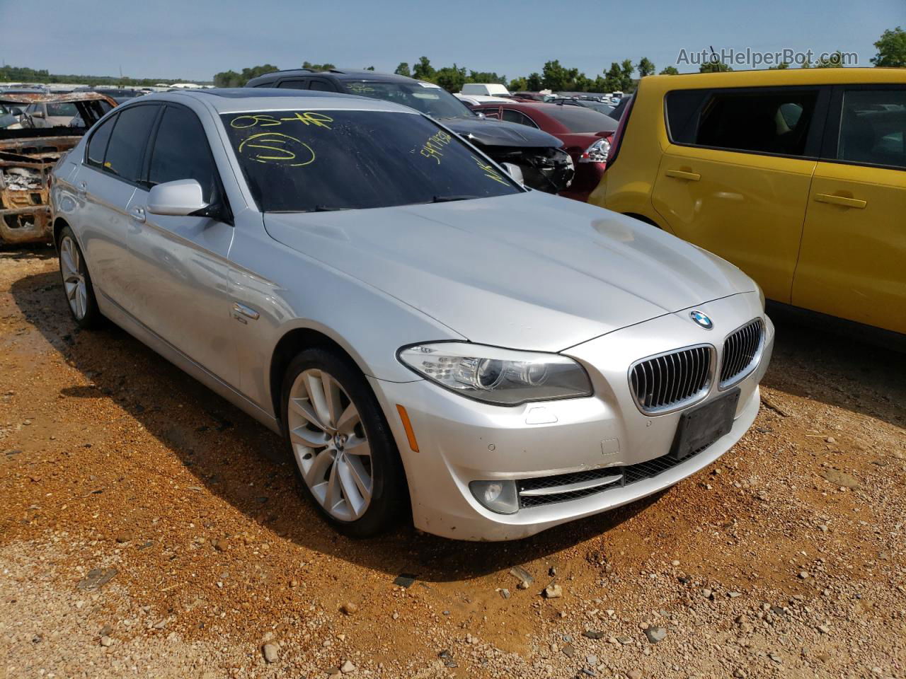 2011 Bmw 535 Xi Silver vin: WBAFU7C55BC771597