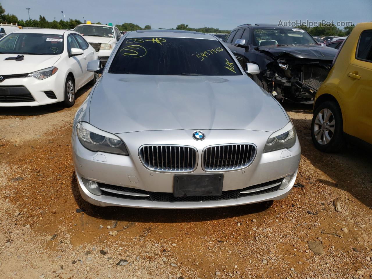 2011 Bmw 535 Xi Silver vin: WBAFU7C55BC771597