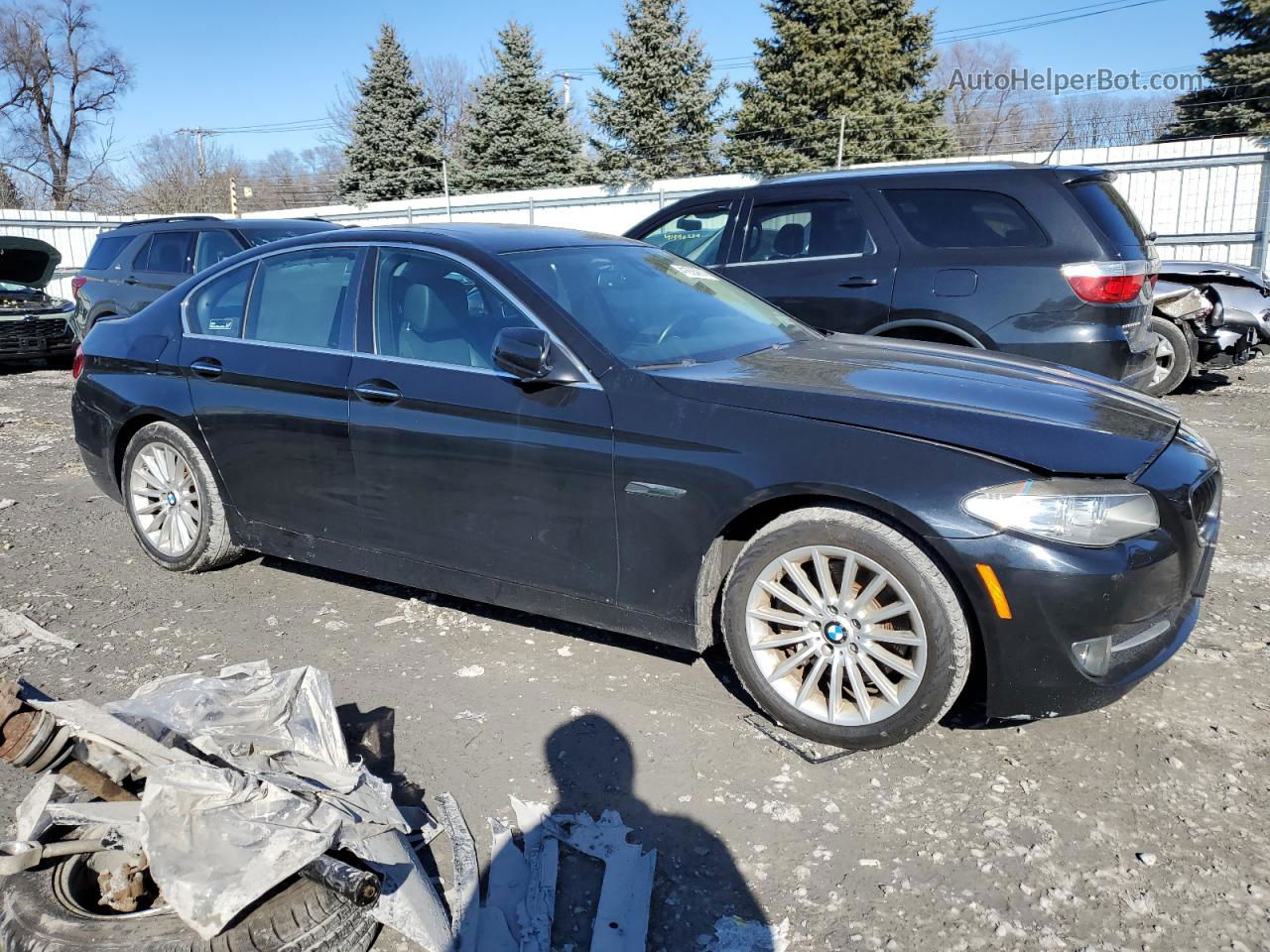 2011 Bmw 535 Xi Черный vin: WBAFU7C55BC873885