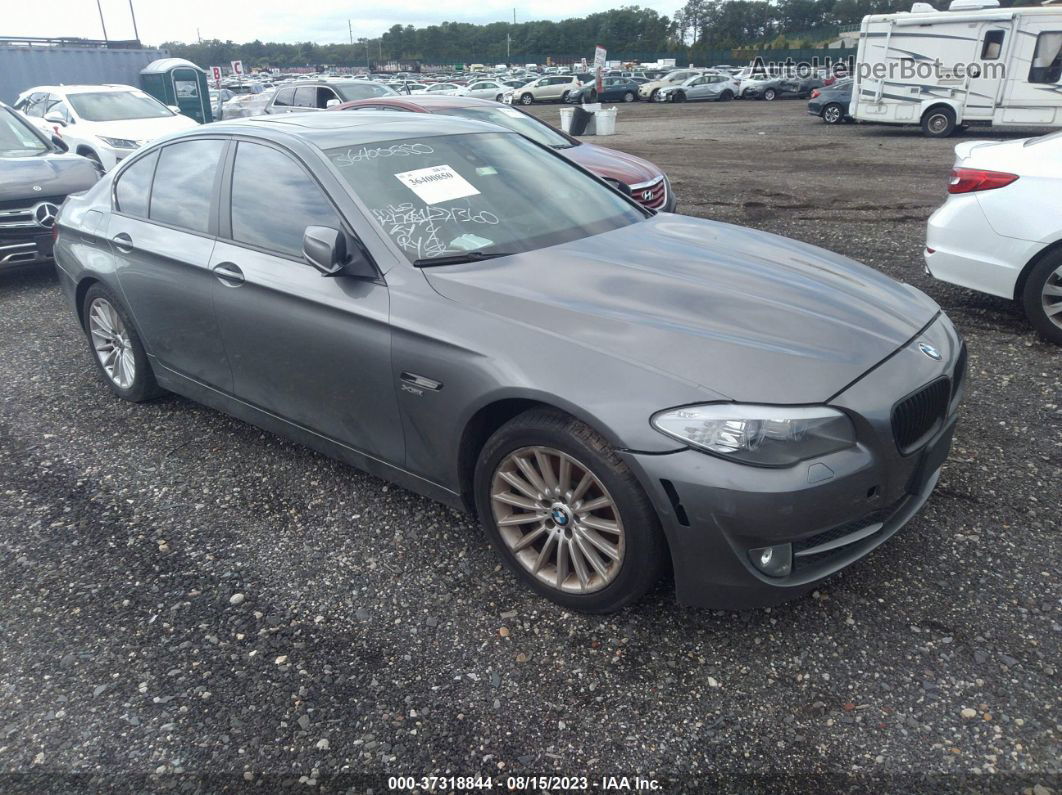 2011 Bmw 5 Series 535i Xdrive Gray vin: WBAFU7C55BC876110