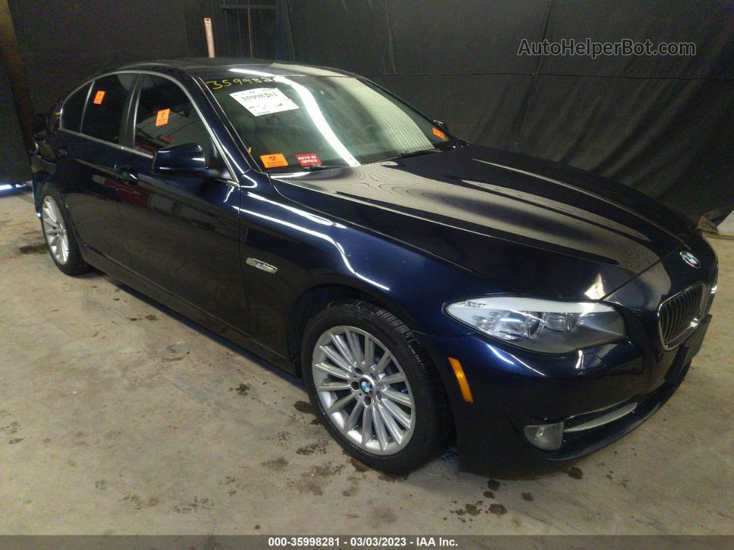 2011 Bmw 5 Series 535i Xdrive Dark Blue vin: WBAFU7C56BDU54616