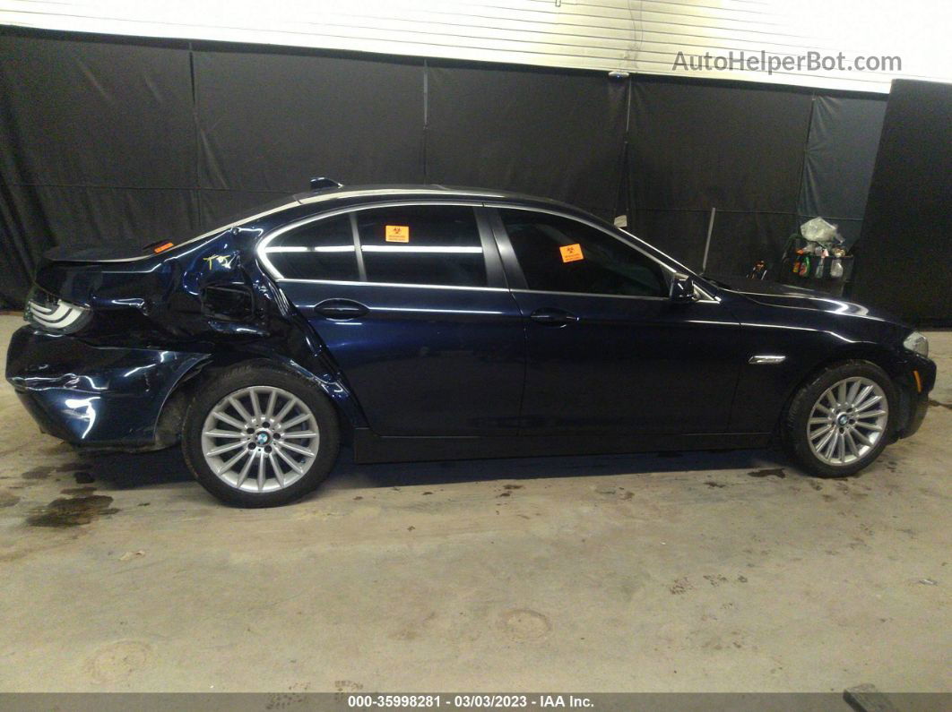 2011 Bmw 5 Series 535i Xdrive Dark Blue vin: WBAFU7C56BDU54616