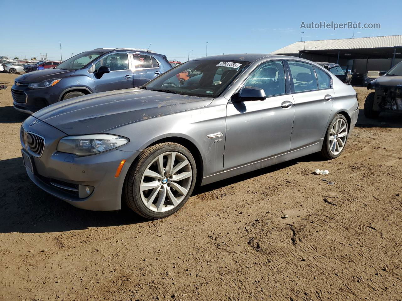 2011 Bmw 535 Xi Gray vin: WBAFU7C57BC877758