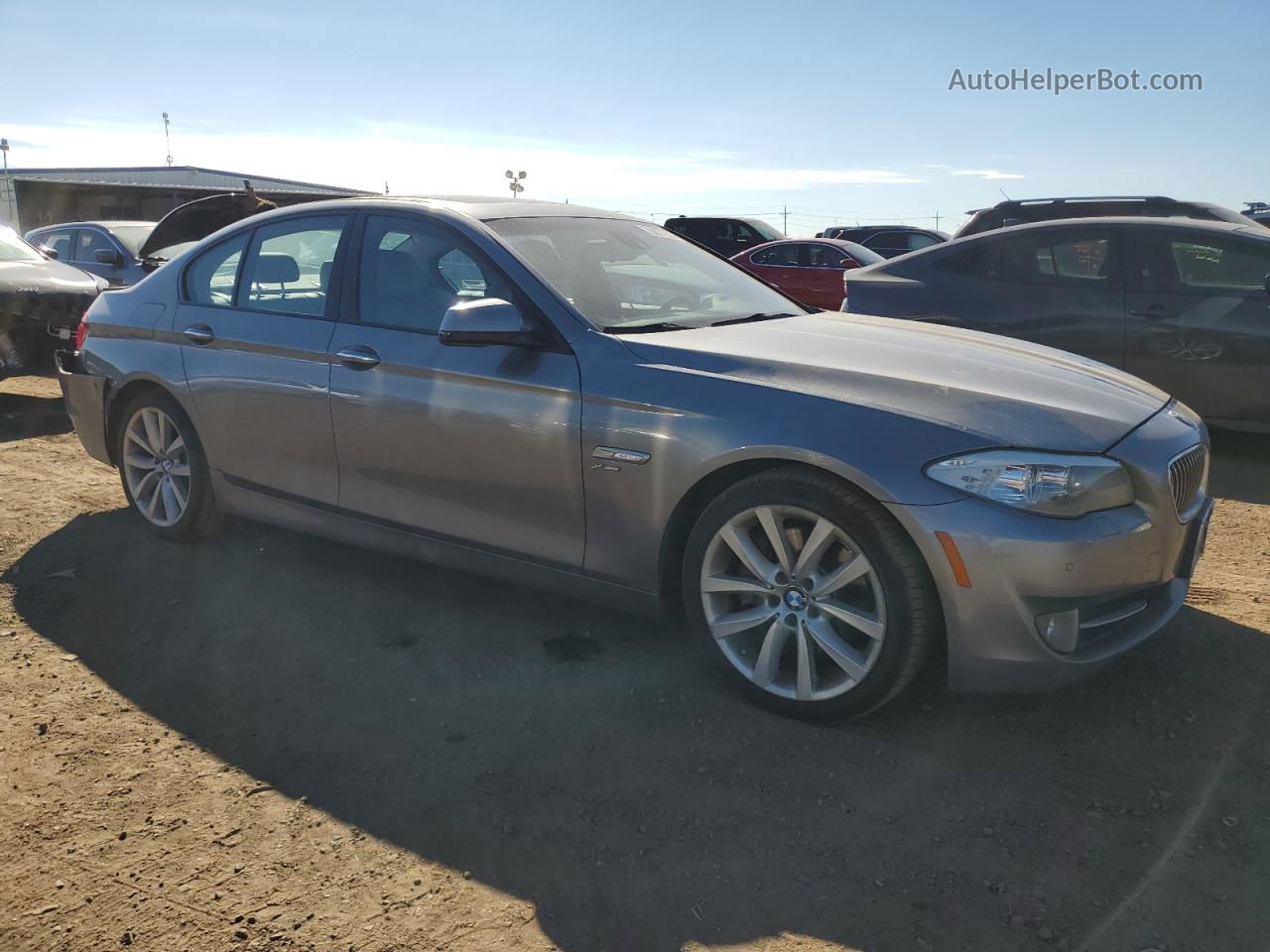 2011 Bmw 535 Xi Gray vin: WBAFU7C57BC877758