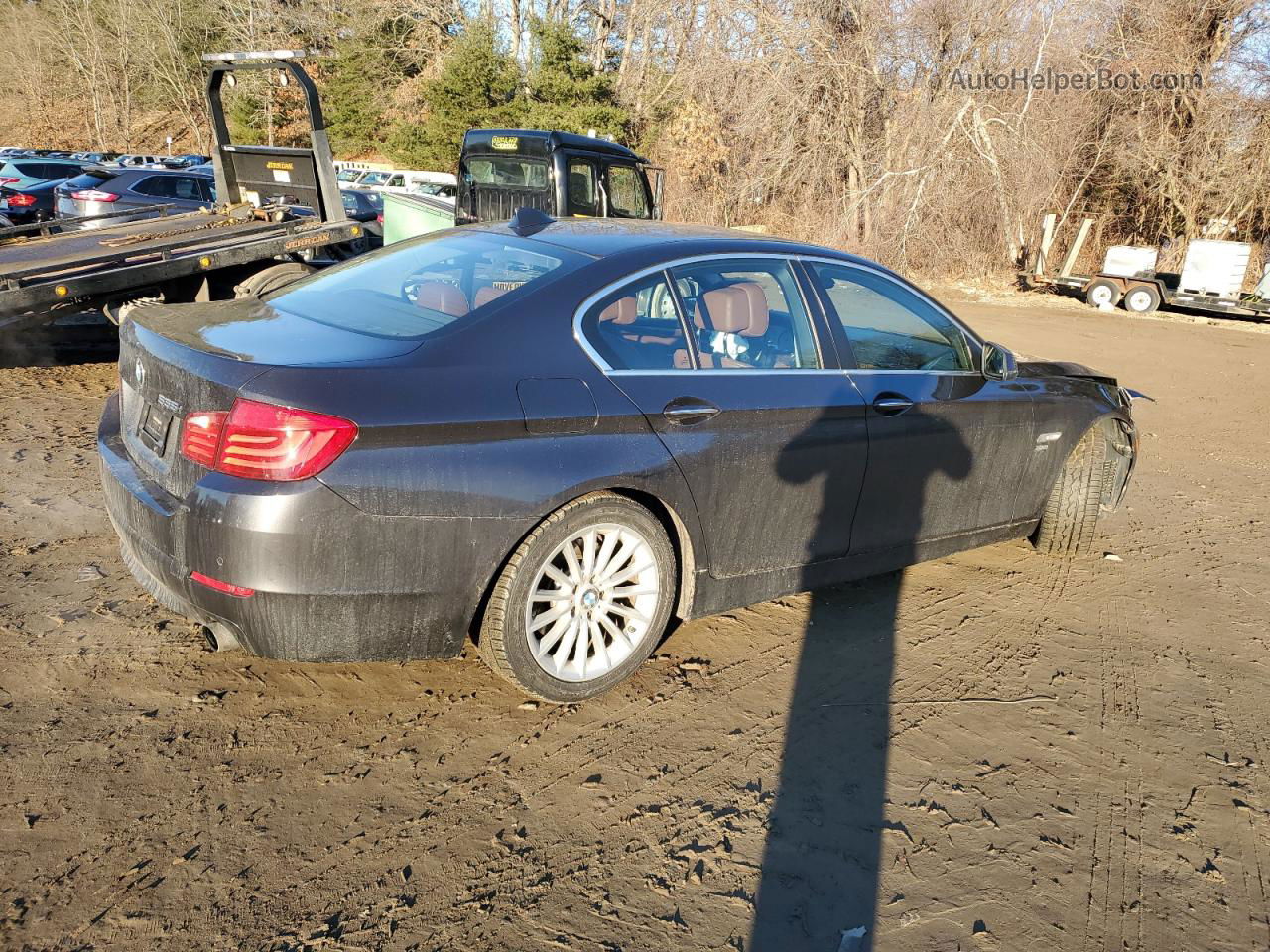 2011 Bmw 535 Xi Gray vin: WBAFU7C59BC771327