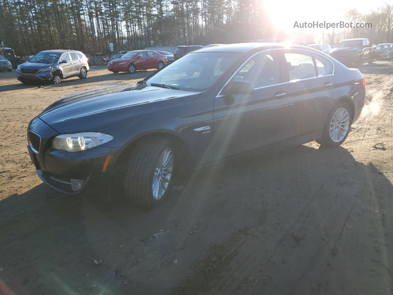 2011 Bmw 535 Xi Gray vin: WBAFU7C59BC771327