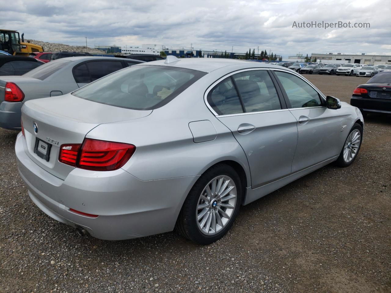 2011 Bmw 535 Xi Silver vin: WBAFU7C59BC879432