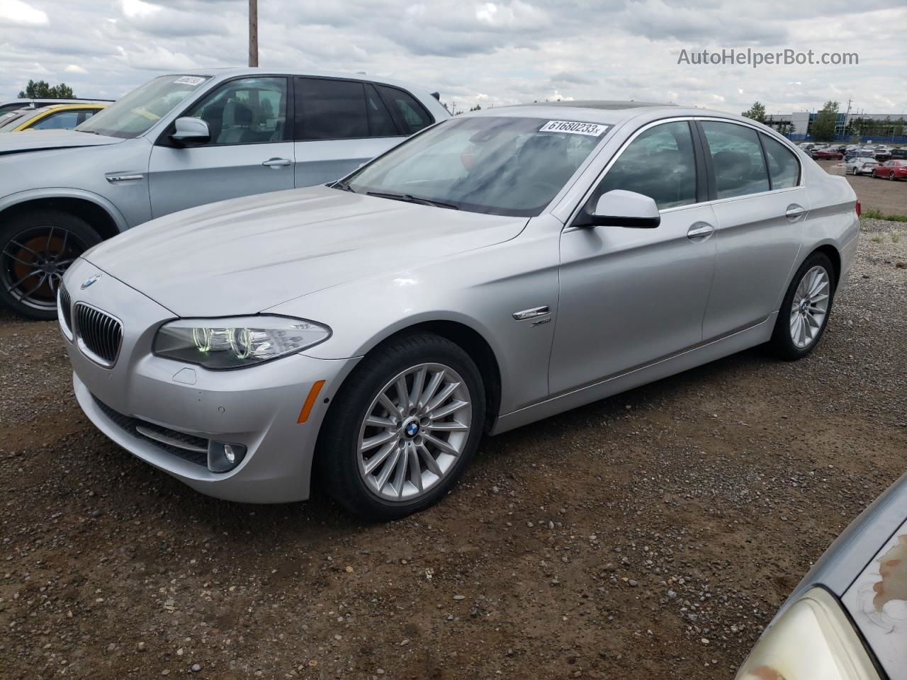 2011 Bmw 535 Xi Silver vin: WBAFU7C59BC879432