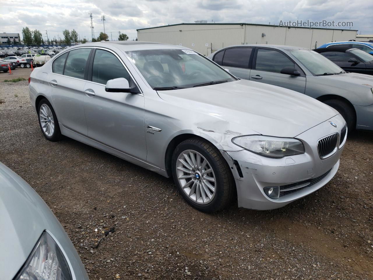 2011 Bmw 535 Xi Silver vin: WBAFU7C59BC879432