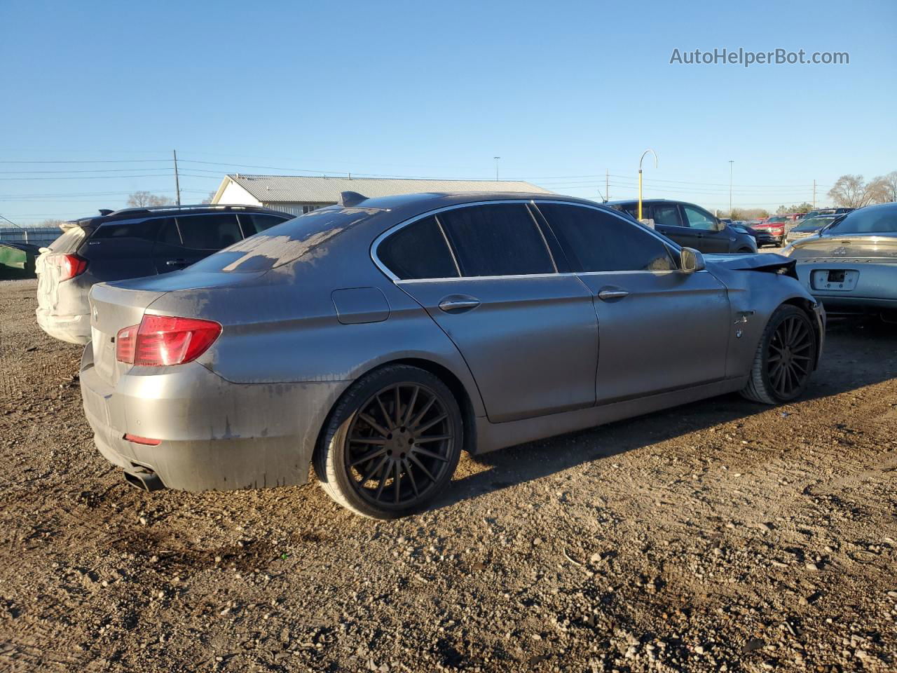 2011 Bmw 550 Xi Silver vin: WBAFU9C50BC783345