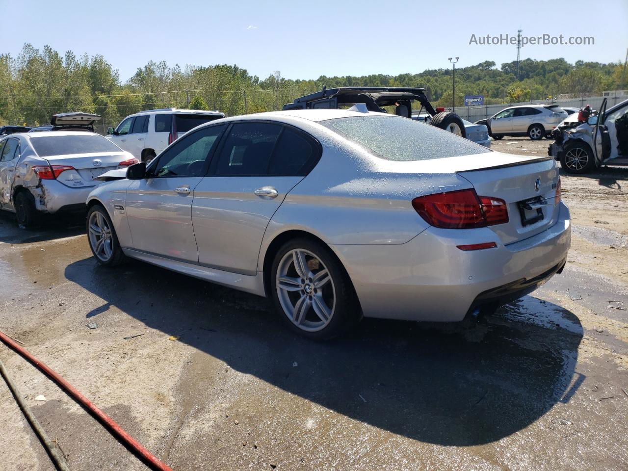 2011 Bmw 550 Xi Silver vin: WBAFU9C55BC278398