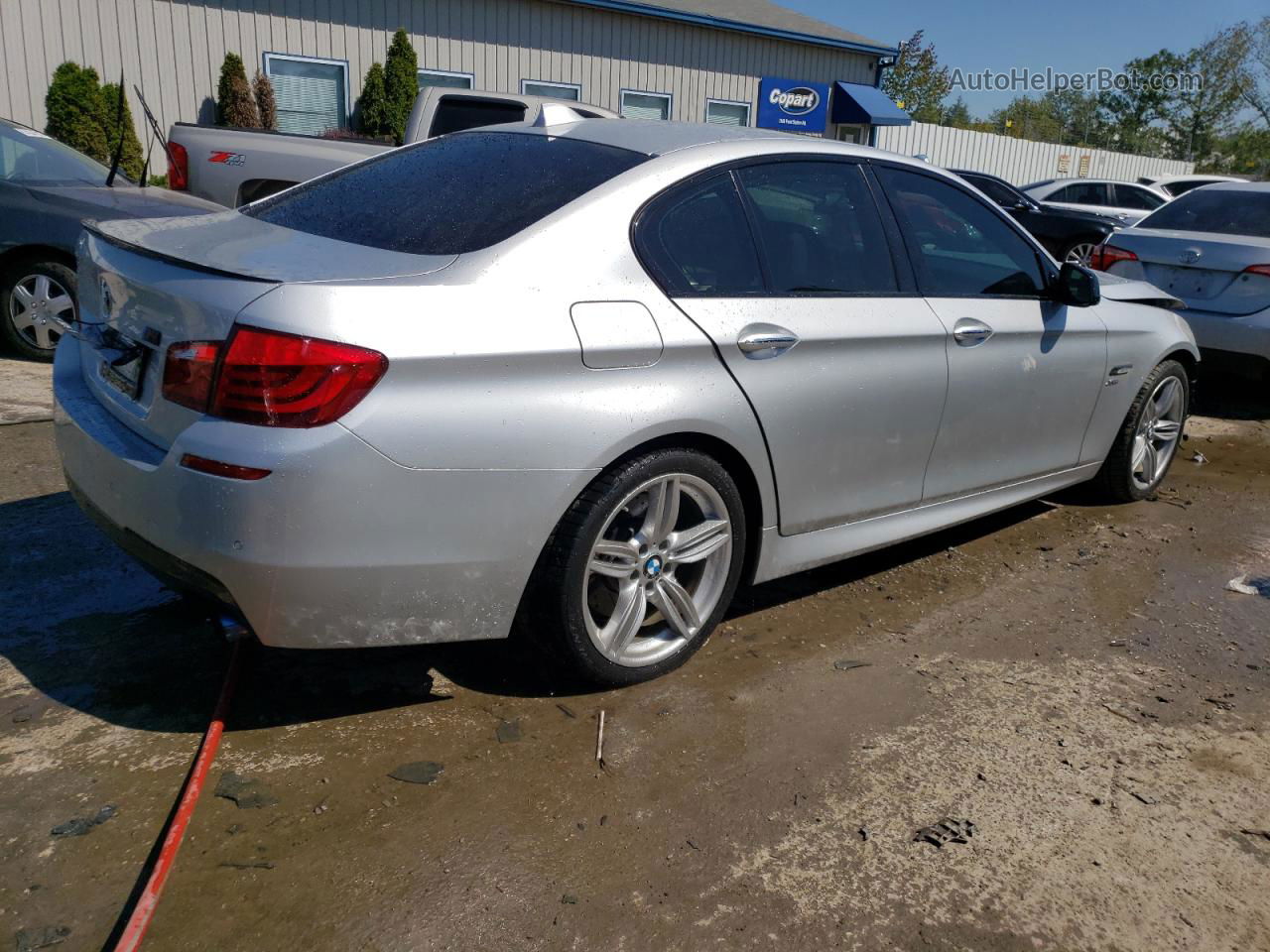 2011 Bmw 550 Xi Silver vin: WBAFU9C55BC278398