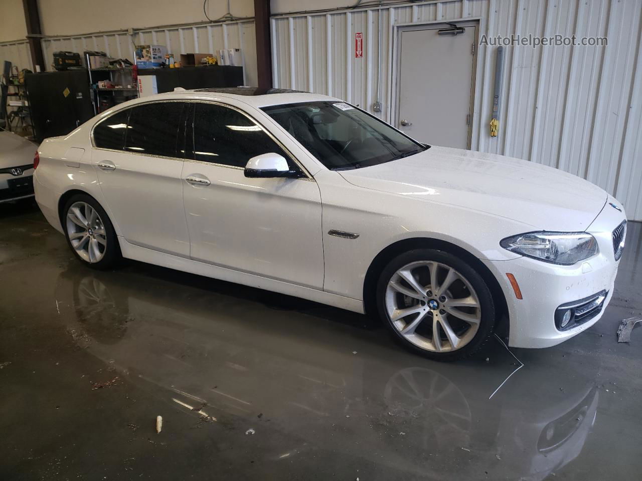 2014 Bmw 535 D Xdrive White vin: WBAFV3C57EDZ33394