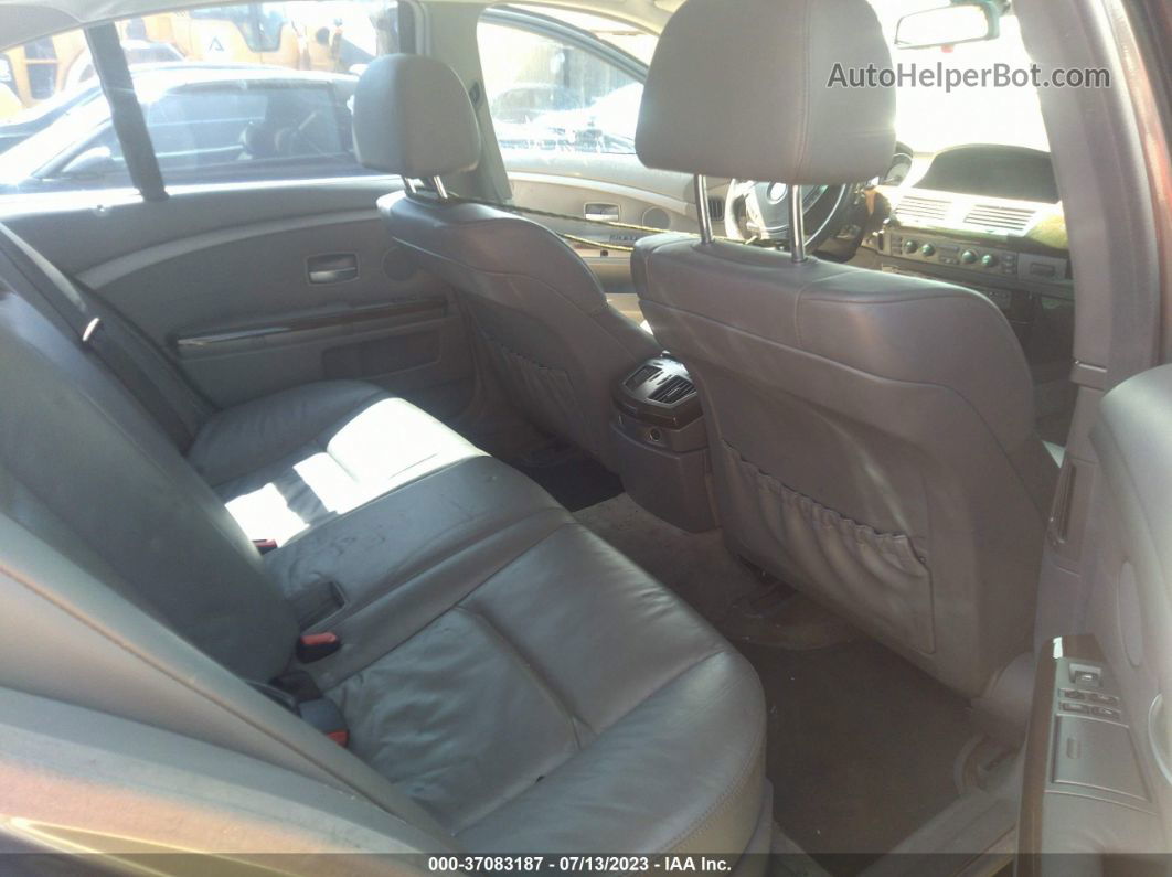 2004 Bmw 7 Series 745i Серый vin: WBAGL63404DP71240