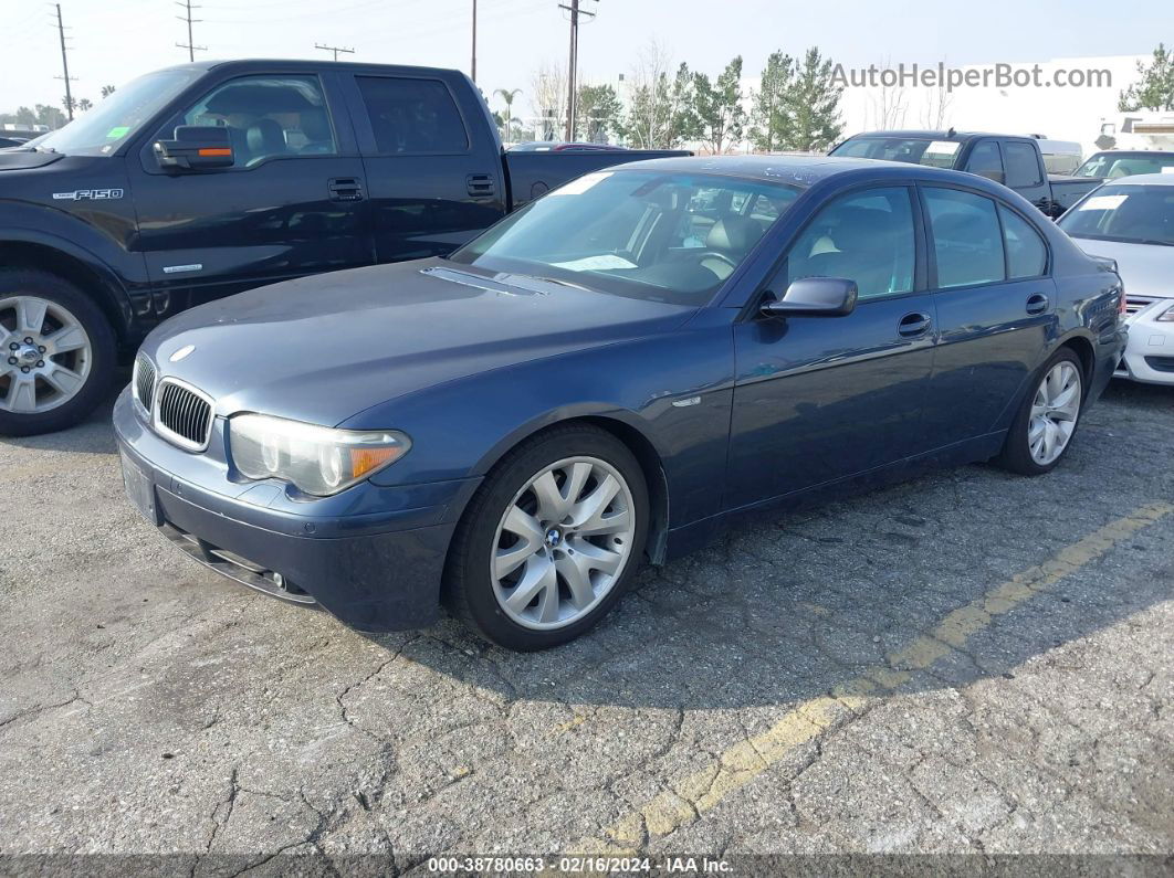 2004 Bmw 745i   Blue vin: WBAGL63414DP69948