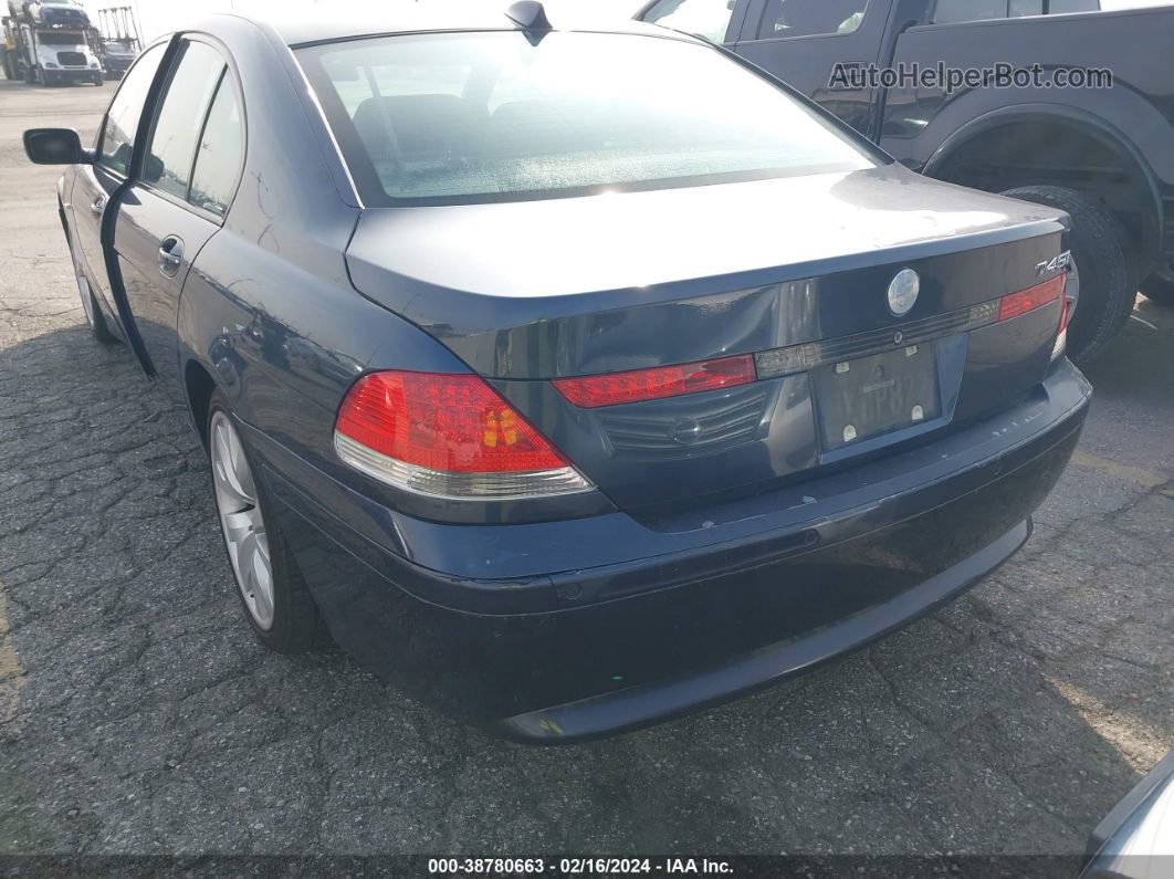 2004 Bmw 745i   Blue vin: WBAGL63414DP69948