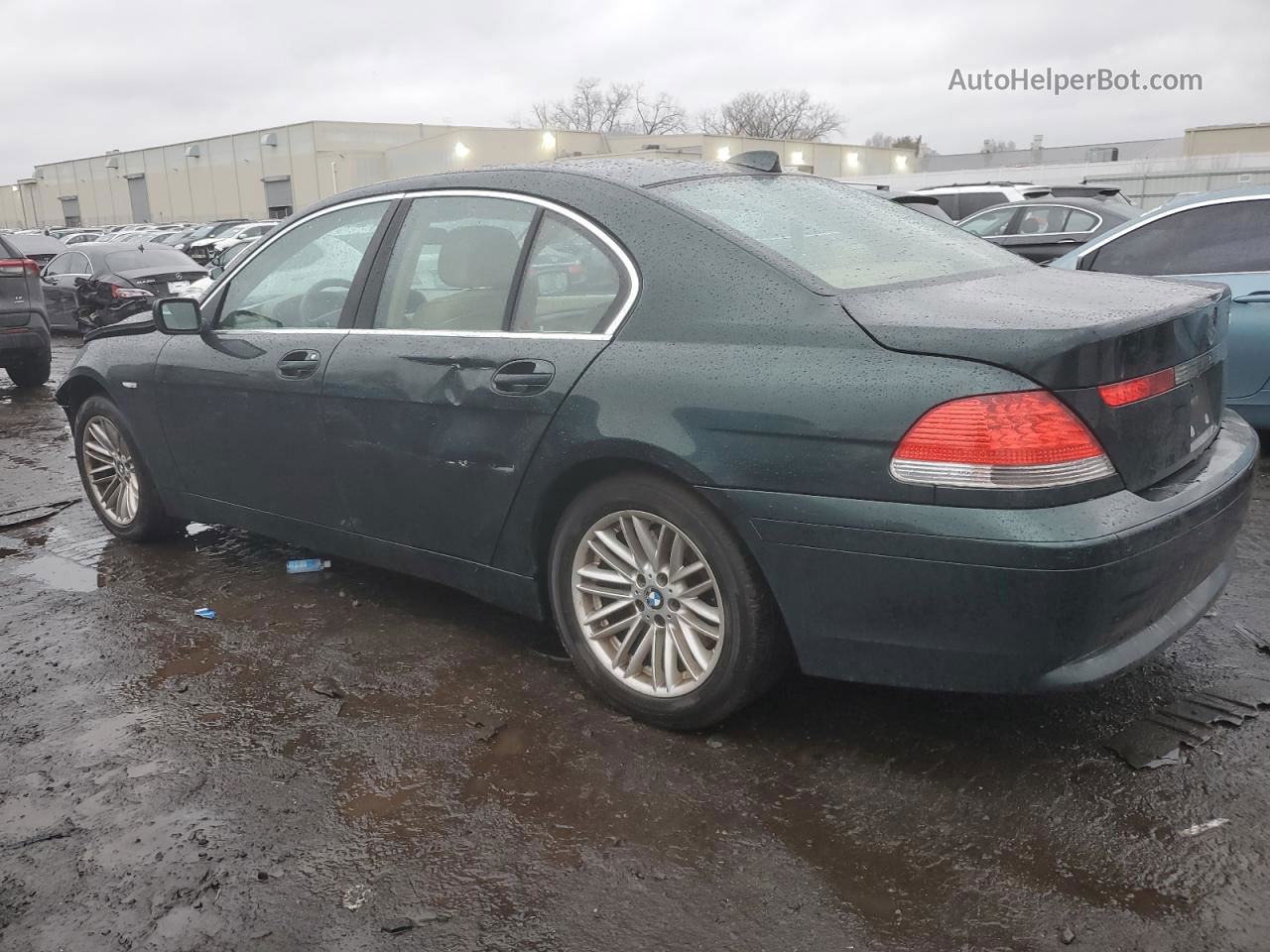 2004 Bmw 745 I Зеленый vin: WBAGL63434DP68607