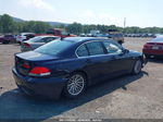 2004 Bmw 7 Series 745i Dark Blue vin: WBAGL63444DP69412