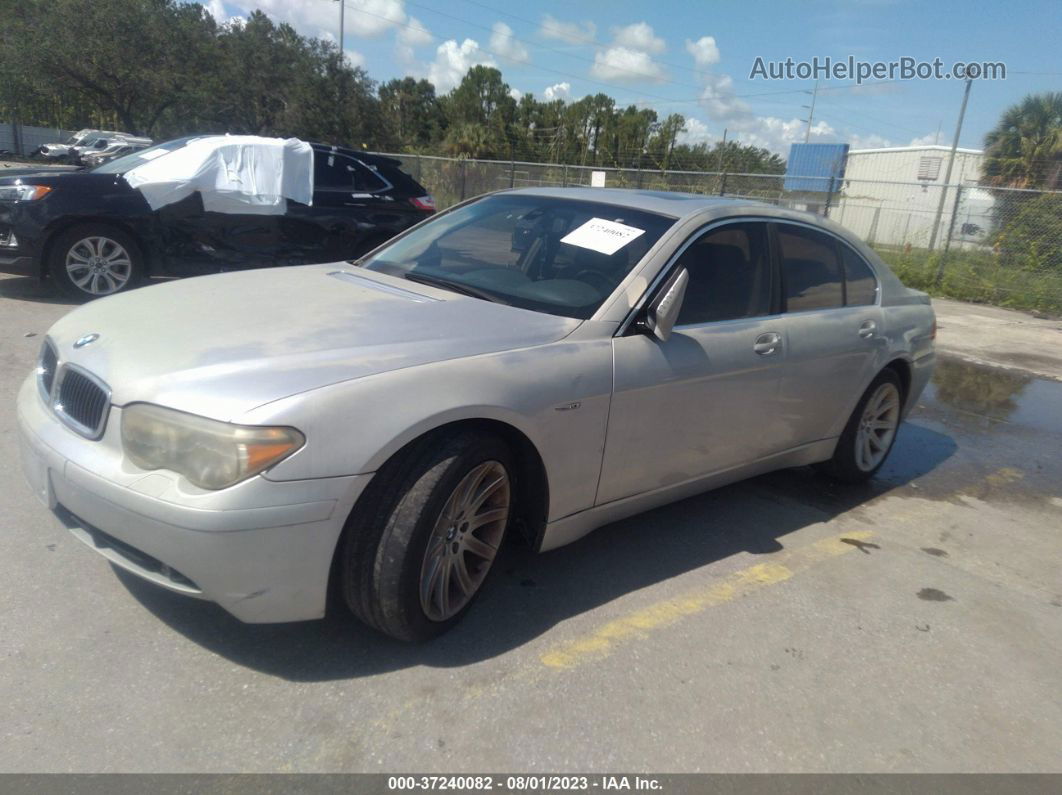 2004 Bmw 7 Series 745i Beige vin: WBAGL63444DP70060