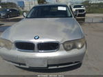 2004 Bmw 7 Series 745i Beige vin: WBAGL63444DP70060