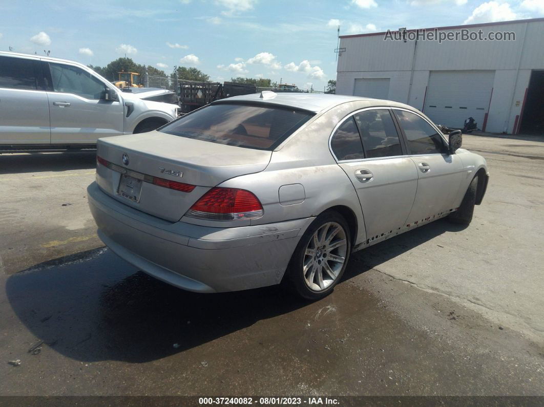 2004 Bmw 7 Series 745i Beige vin: WBAGL63444DP70060