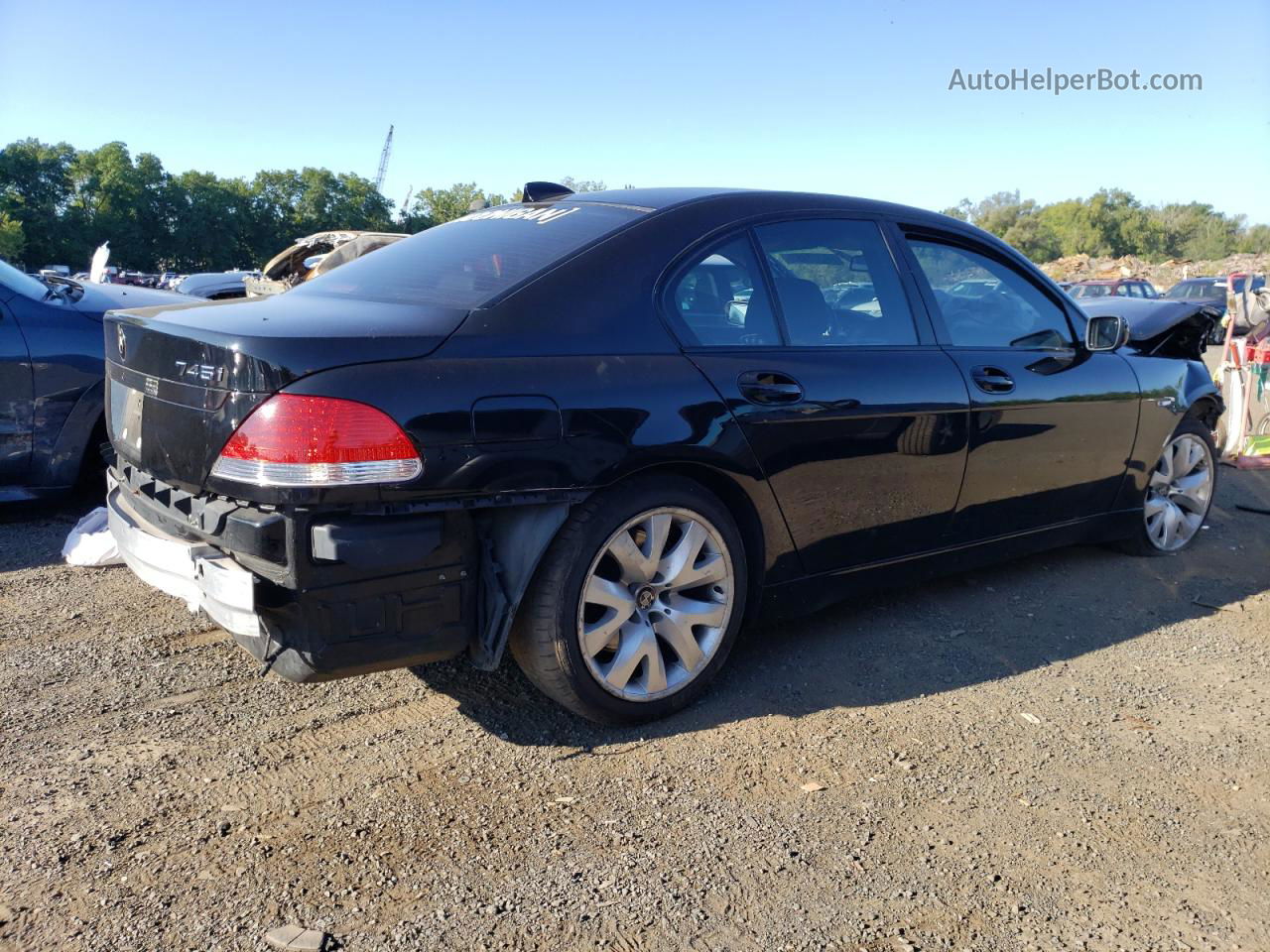 2004 Bmw 745 I Black vin: WBAGL63454DP69550