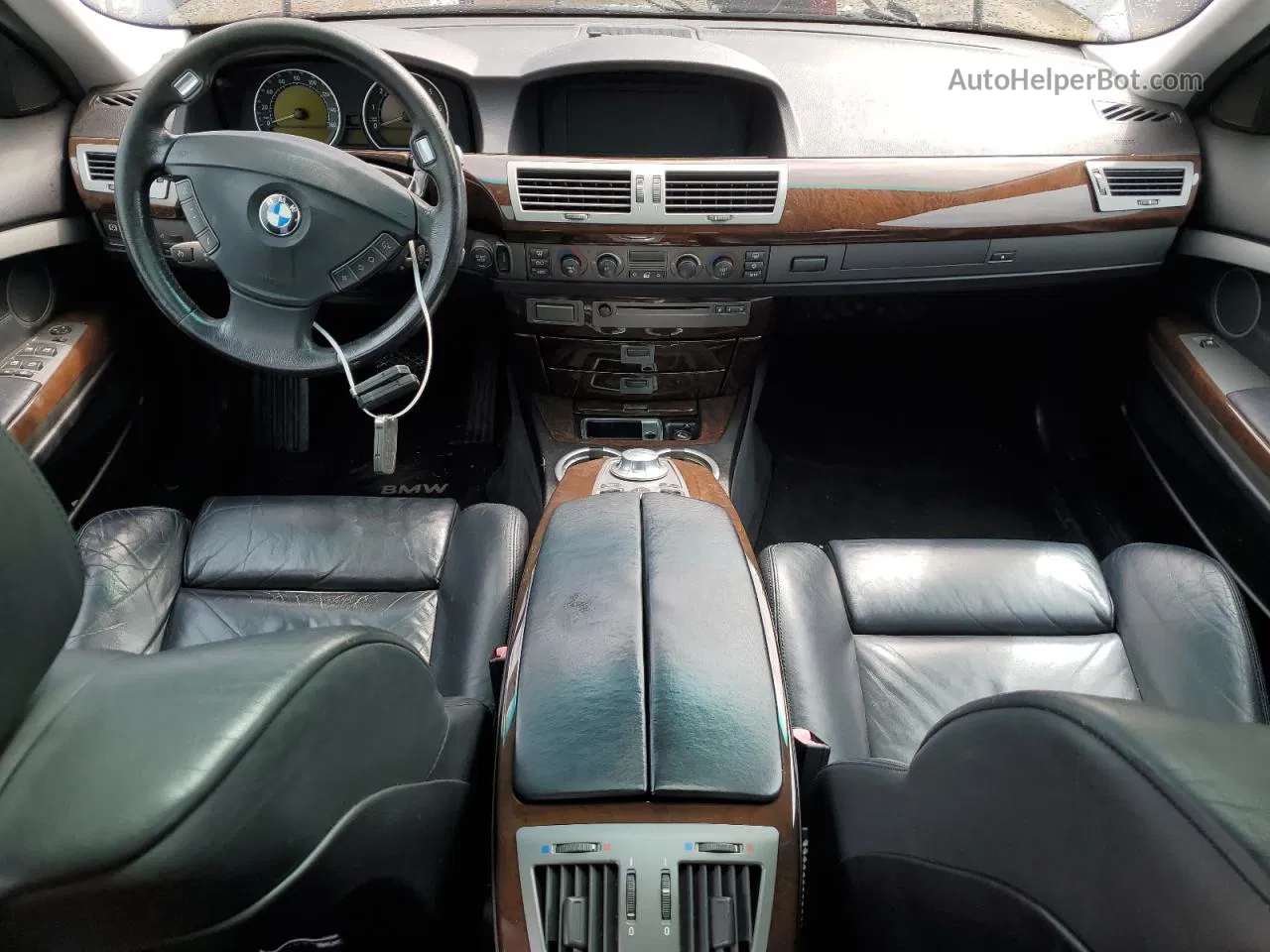 2004 Bmw 745 I Черный vin: WBAGL634X4DP68927