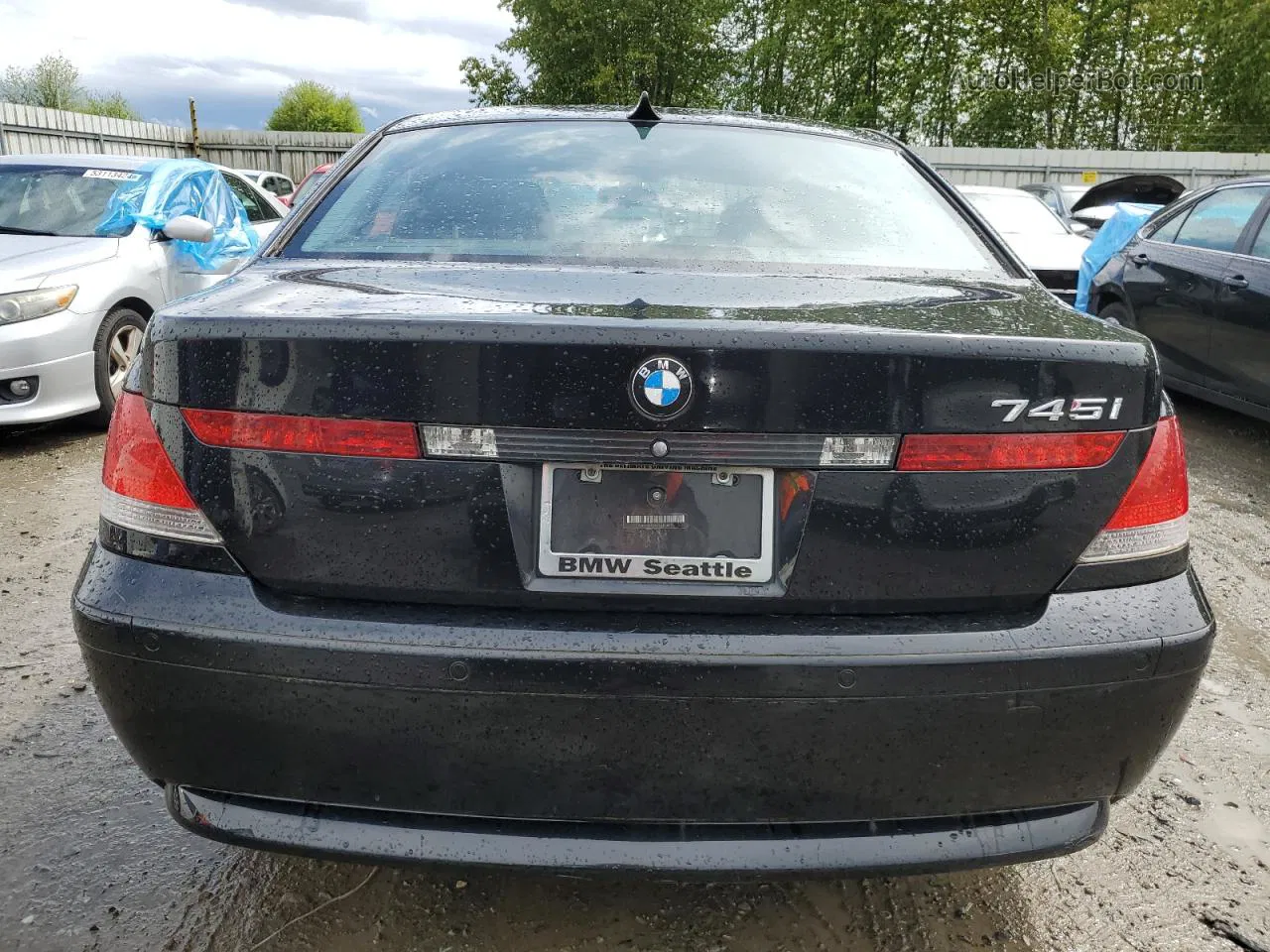 2004 Bmw 745 I Black vin: WBAGL634X4DP68927