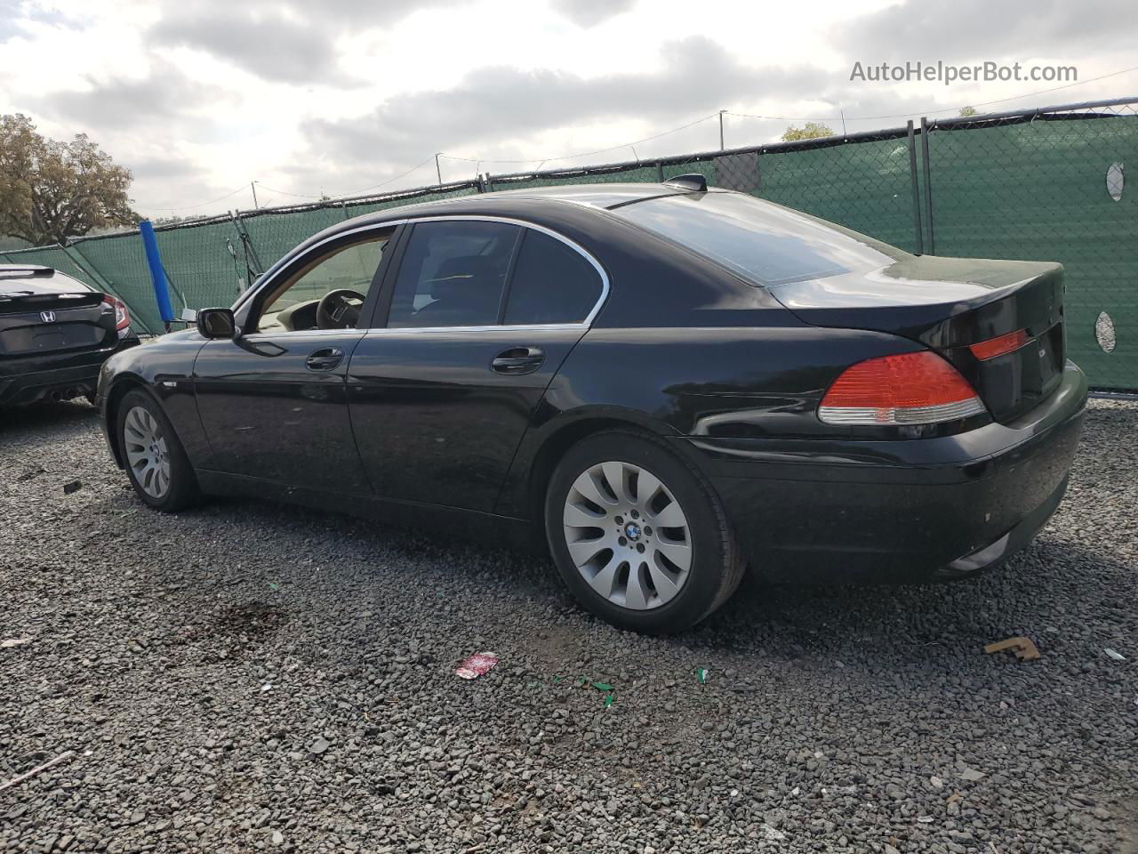 2004 Bmw 745 I Черный vin: WBAGL634X4DP70497