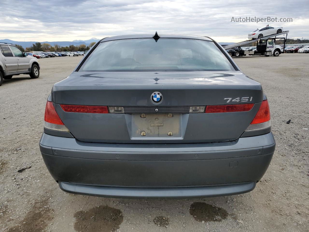 2004 Bmw 745 I Серый vin: WBAGL63504DP73899