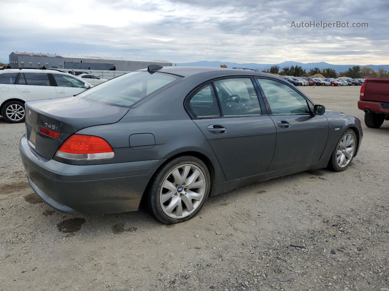 2004 Bmw 745 I Серый vin: WBAGL63504DP73899