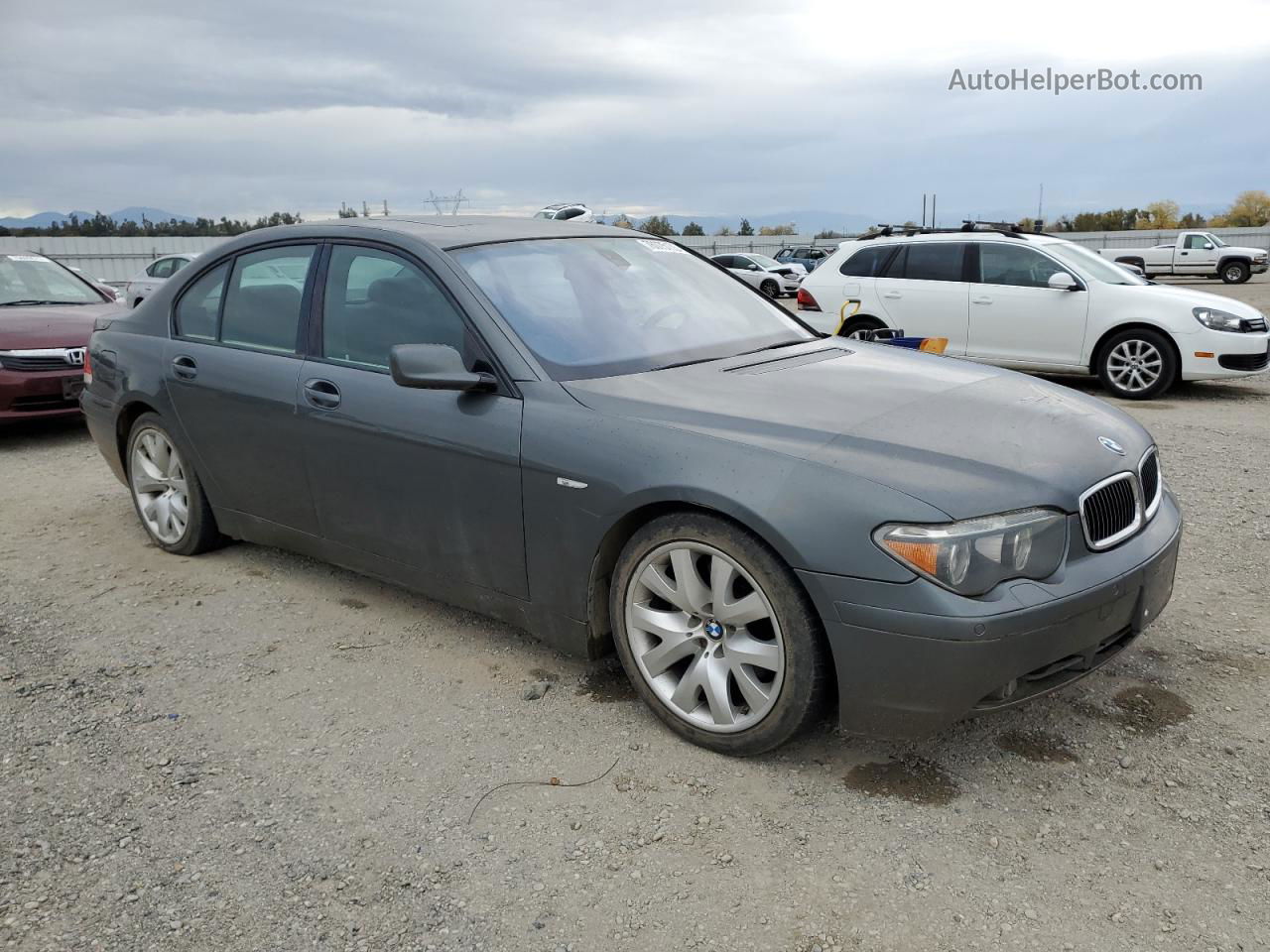 2004 Bmw 745 I Серый vin: WBAGL63504DP73899