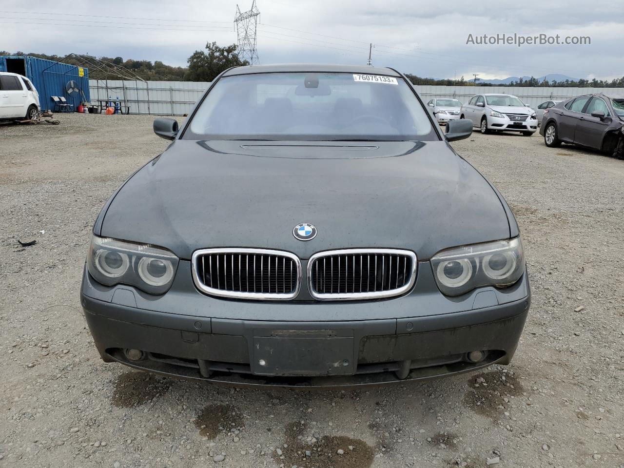 2004 Bmw 745 I Gray vin: WBAGL63504DP73899