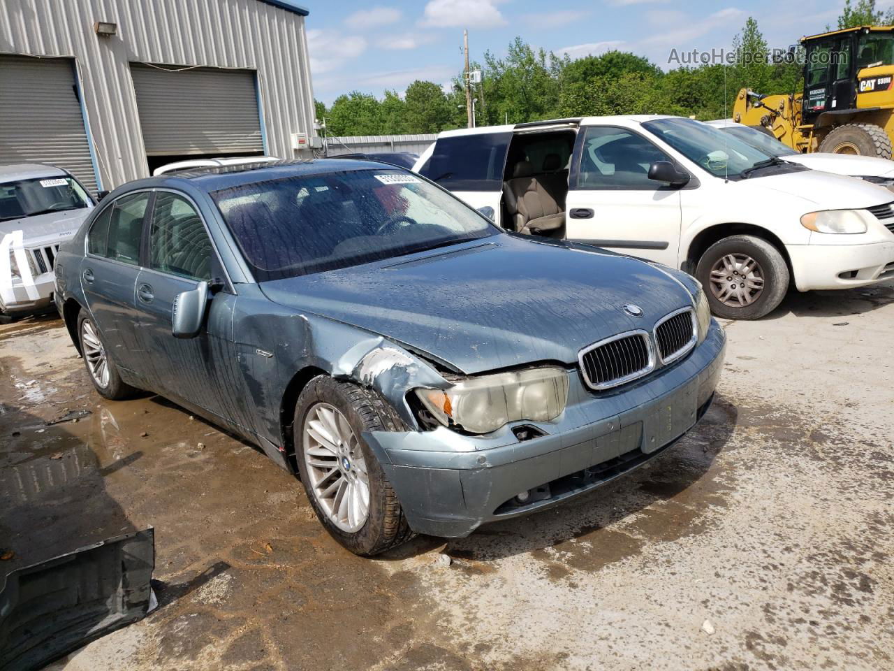 2004 Bmw 745 I Teal vin: WBAGL63504DP74003